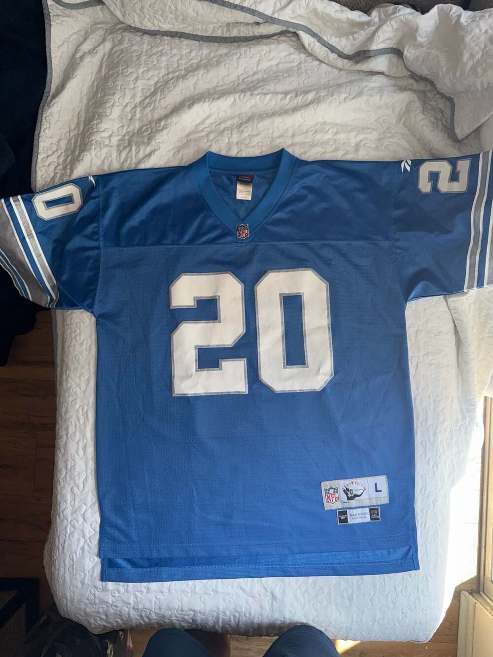 Reebok Gridiron Classics Detroit Lions Barry Sanders 1996 Throwback Jersey